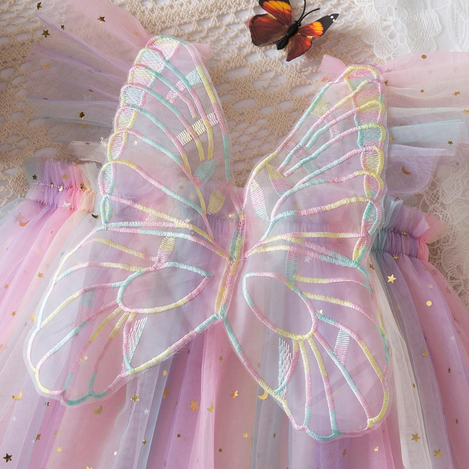 Baby Girls Fairy Tulle Dress Birthday Princess Casual Holiday Dresses Beach Sundress for Toddler Girl - Image 4