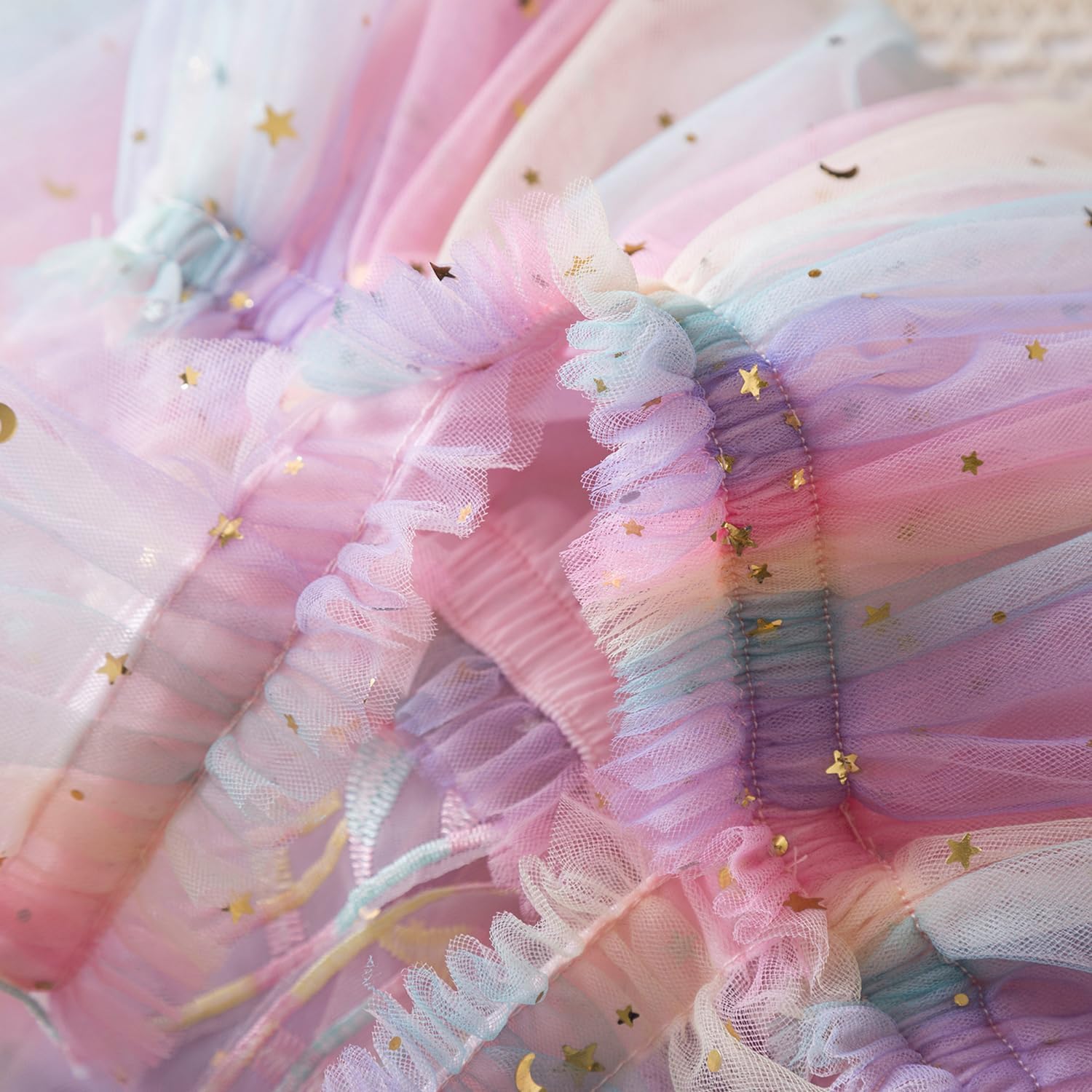 Baby Girls Fairy Tulle Dress Birthday Princess Casual Holiday Dresses Beach Sundress for Toddler Girl - Image 5