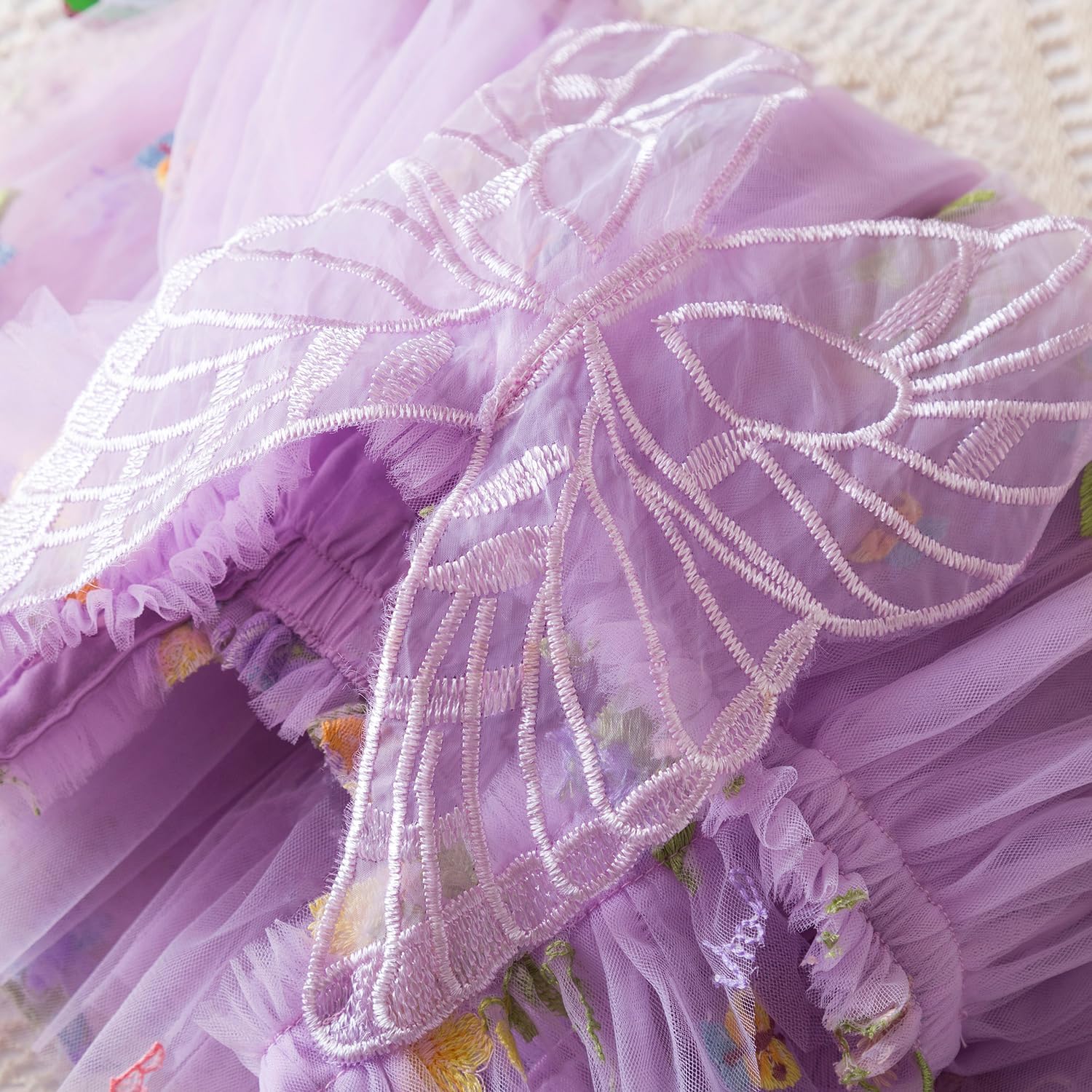Baby Girls Fairy Tulle Dress Birthday Princess Casual Holiday Dresses Beach Sundress for Toddler Girl - Image 4