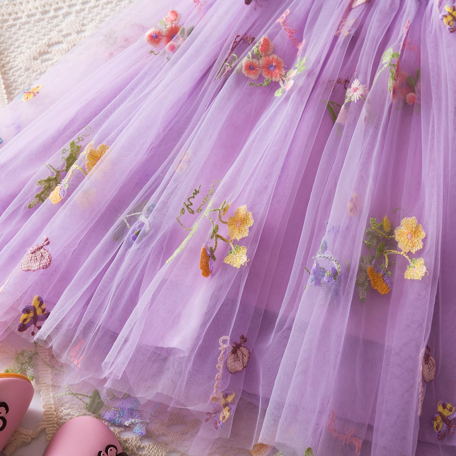 Baby Girls Fairy Tulle Dress Birthday Princess Casual Holiday Dresses Beach Sundress for Toddler Girl - Image 5