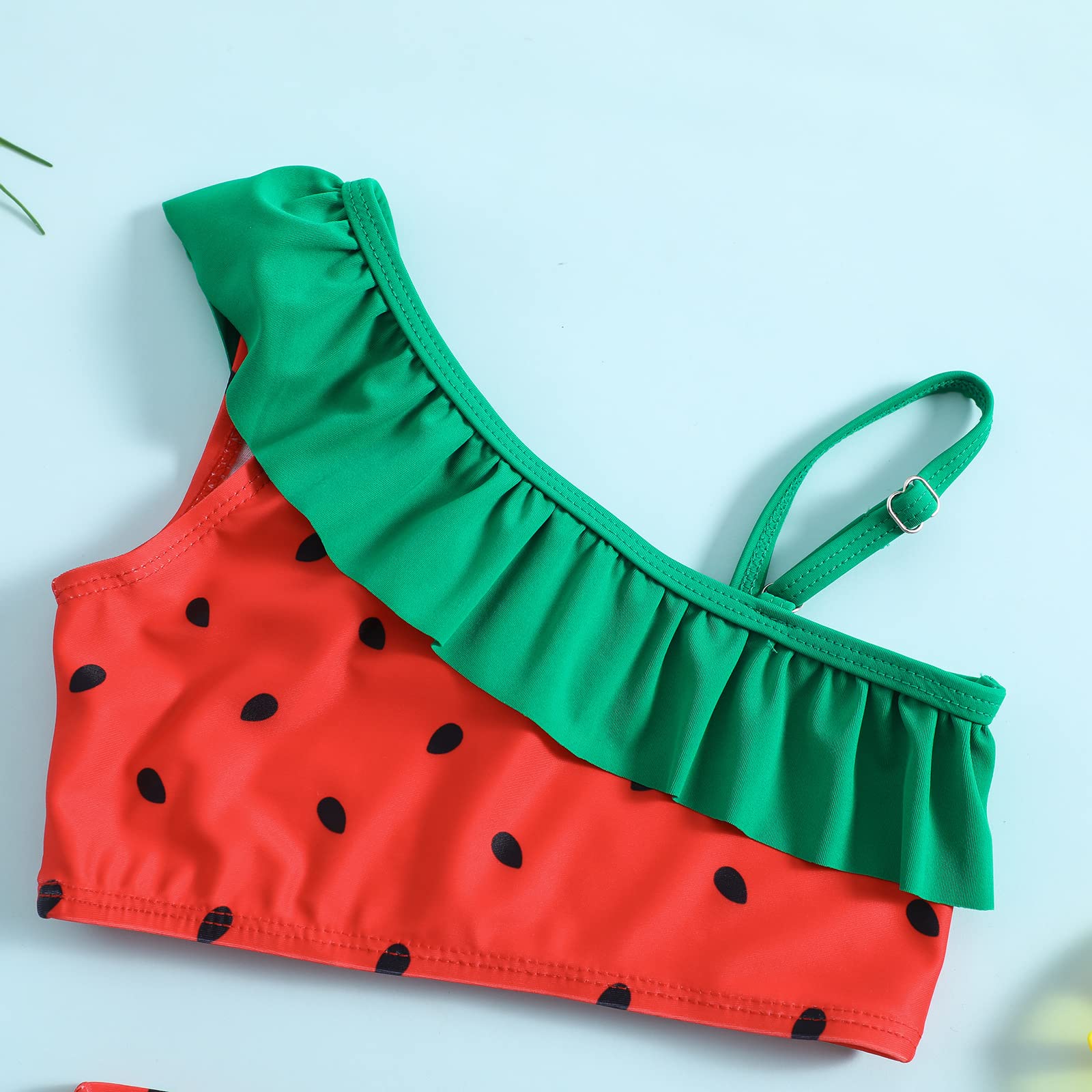 Little Girls Two Pieces Swimsuits Cute Ruffle Bikini Set Hawaiian Beach Sport Bathing Suit Set Pool Swimwear - Image 4