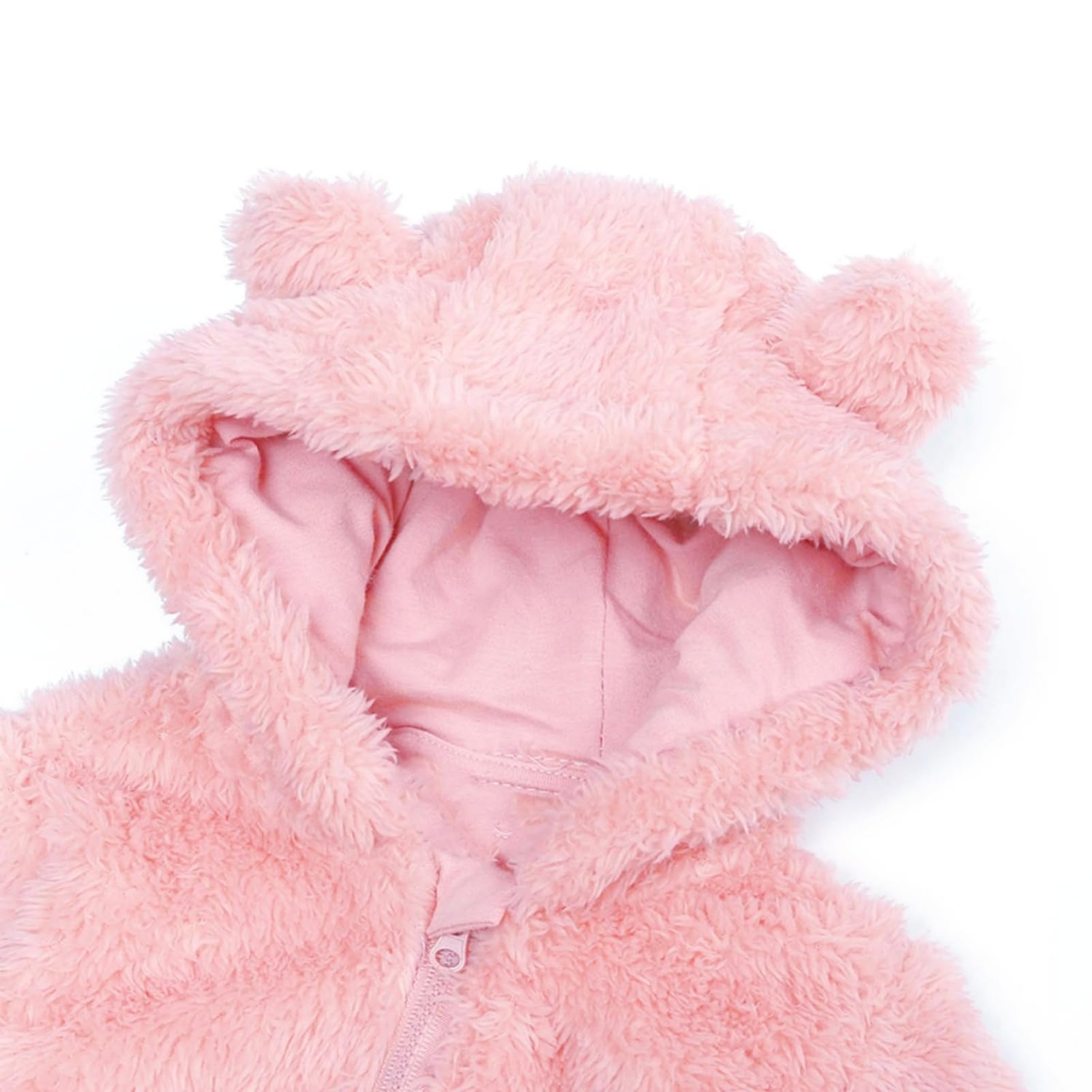 Newborn Baby Romper Fleece Onesie Jumpsuit Toddler Warm Hooded Outwear Outfits for Infant - Image 4
