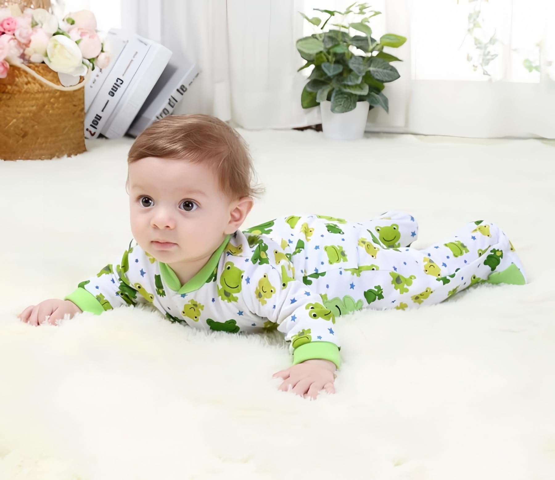 Ohrwurm Baby Boy Girl Cotton Onesie Infant Cute Romper Cartoon Printed Jumpsuit for 0-12M Toddler - Image 4