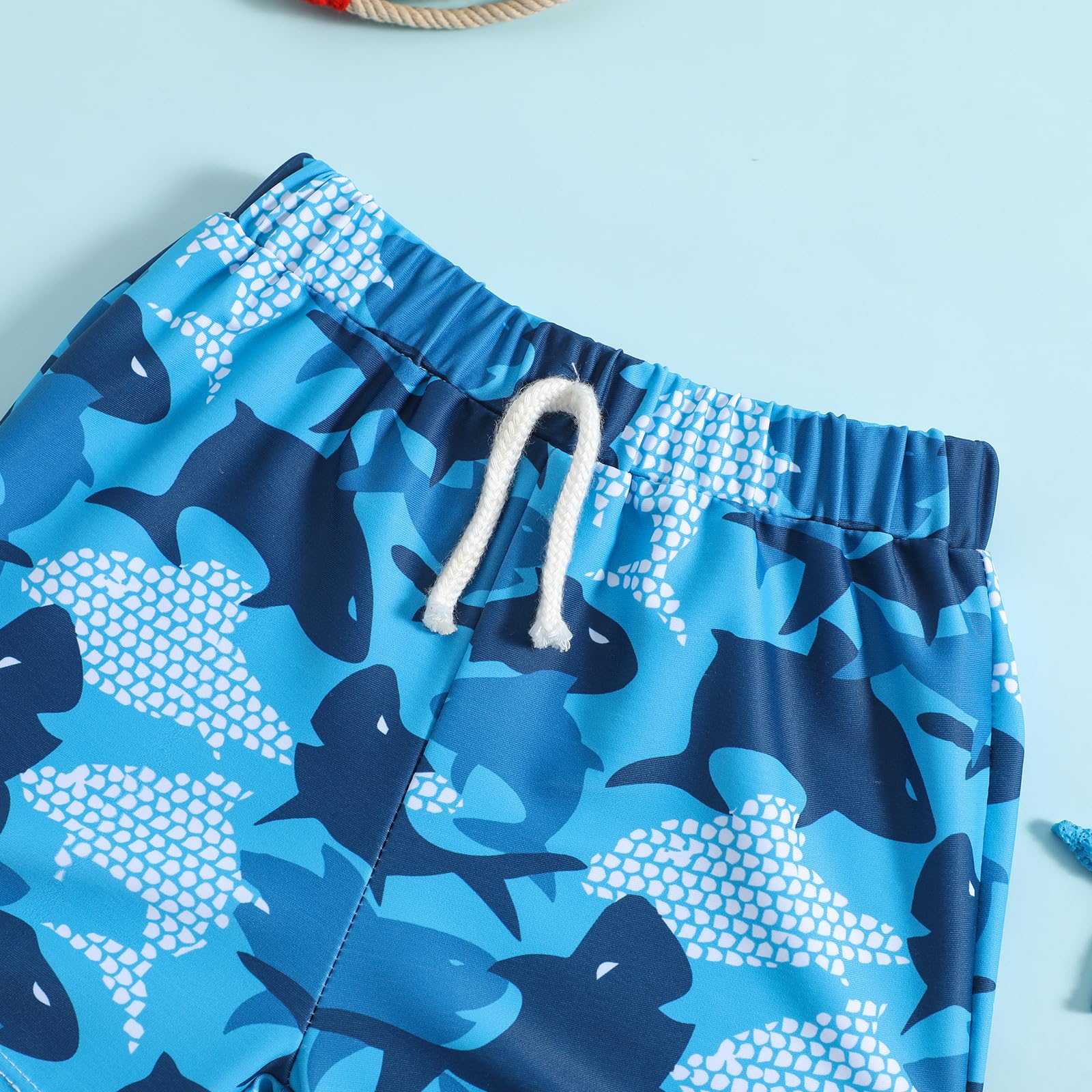 Ohrwurm Baby Boy Swim Trunks Cartoon Print Elastic Waist Swimming Shorts Beach Board Bathing Suit Swimwear - Image 3