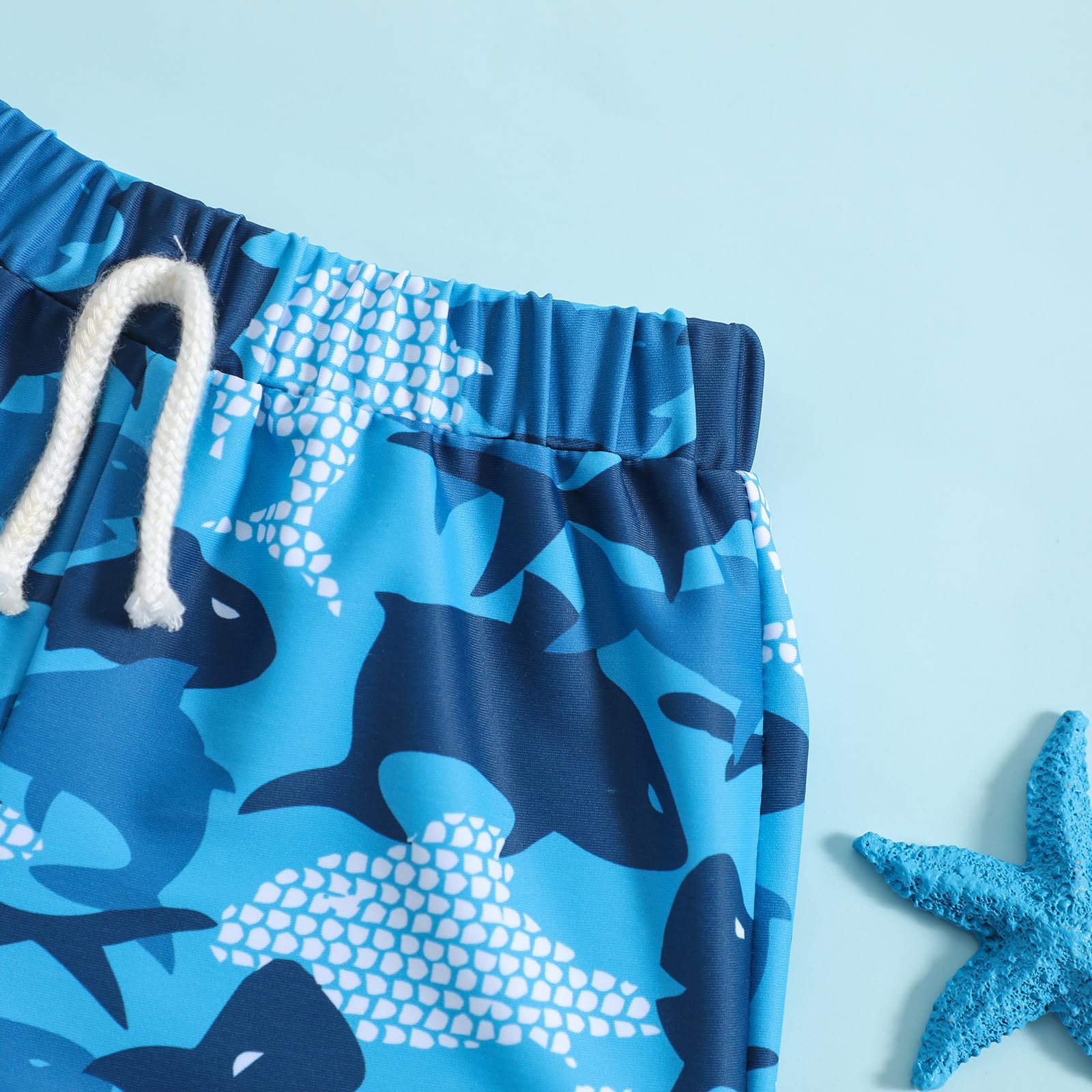 Ohrwurm Baby Boy Swim Trunks Cartoon Print Elastic Waist Swimming Shorts Beach Board Bathing Suit Swimwear - Image 4