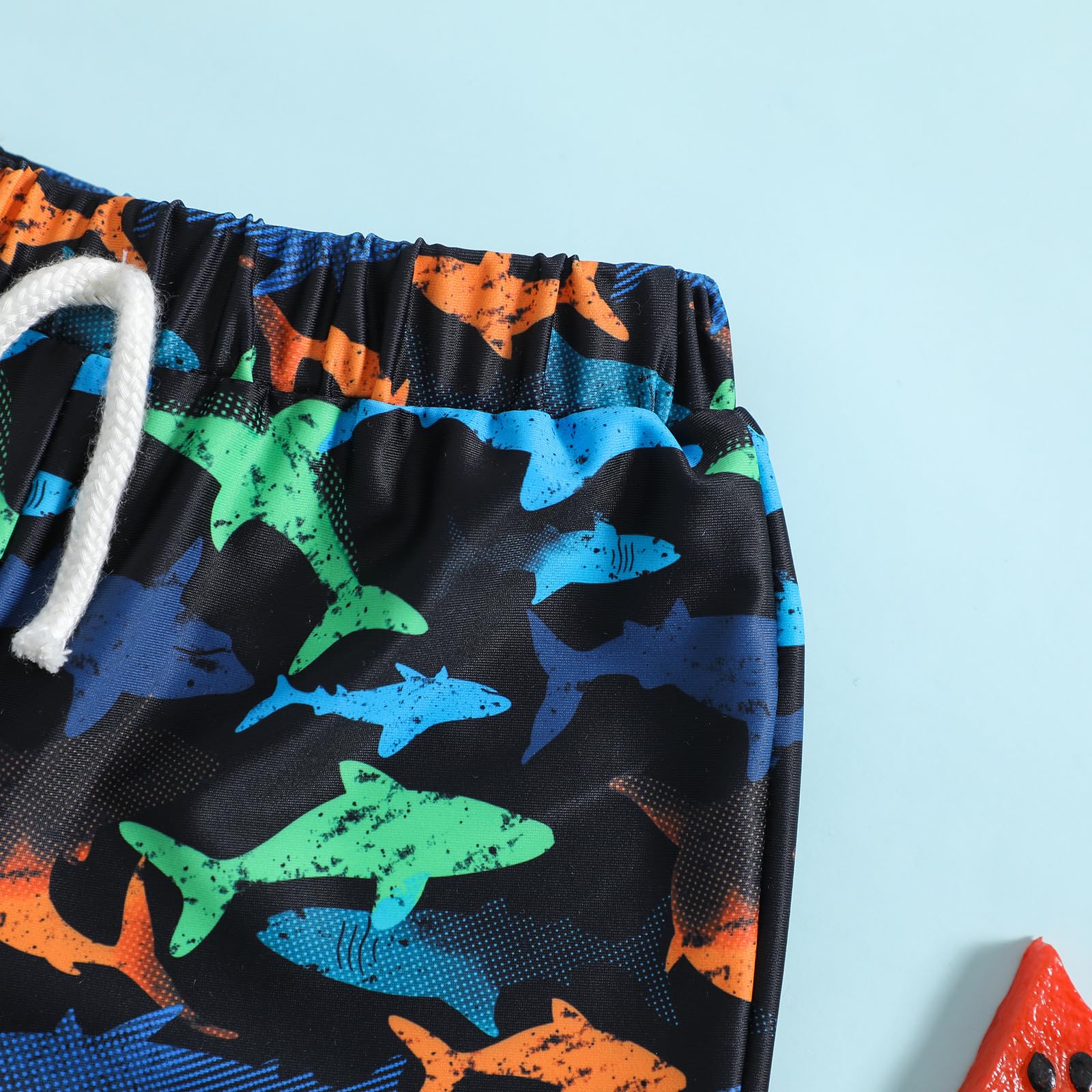 Ohrwurm Baby Boy Swim Trunks Cartoon Print Elastic Waist Swimming Shorts Beach Board Bathing Suit Swimwear - Image 4
