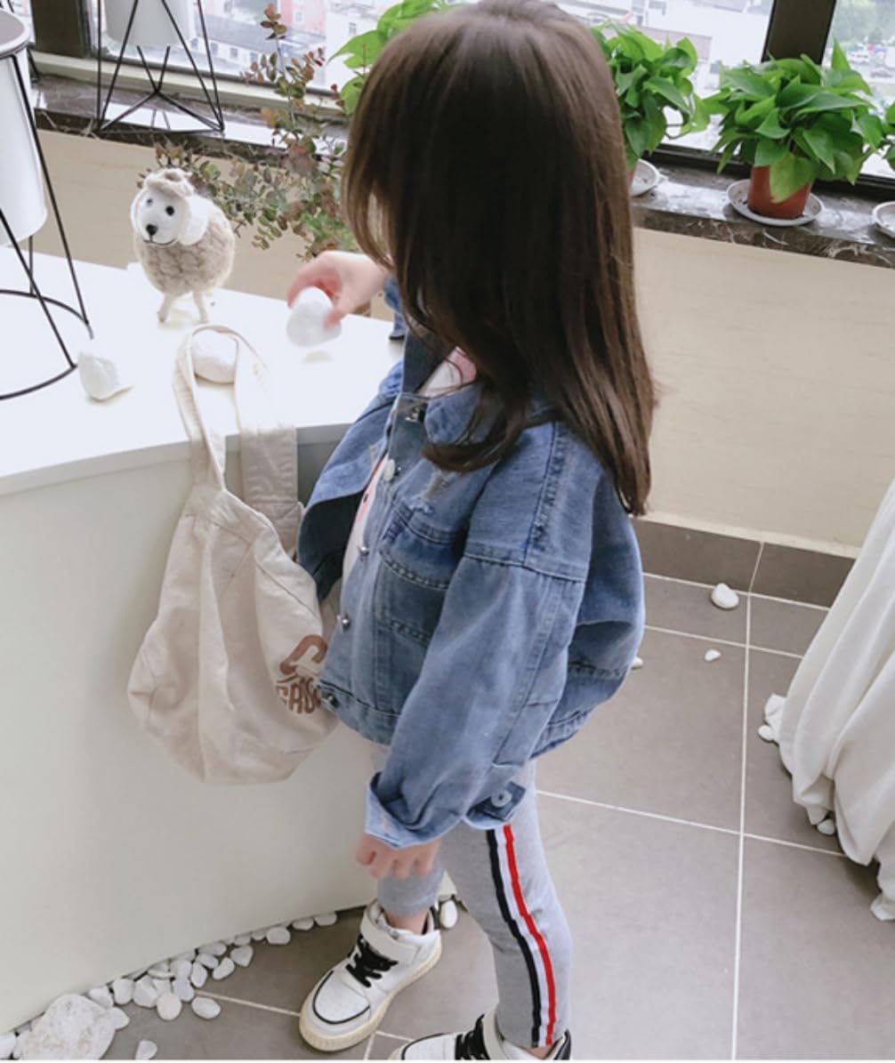 Ohrwurm Girls Pearl Jean Jacket Toddler Denim Jacket Kids Button Down Denim Top Coat Embroidered Outwear - Image 4